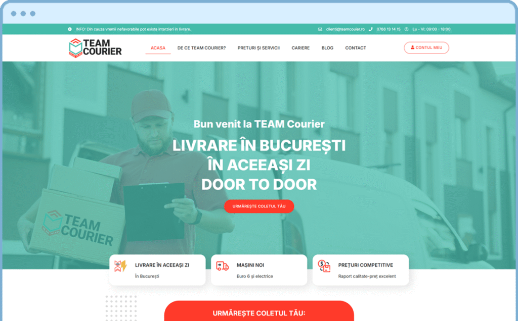 creare site web